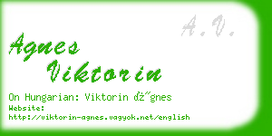 agnes viktorin business card